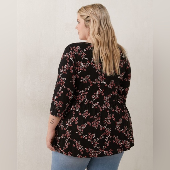 Penningtons Floral Empire Waist Tunic Top - Picture 3 of 3